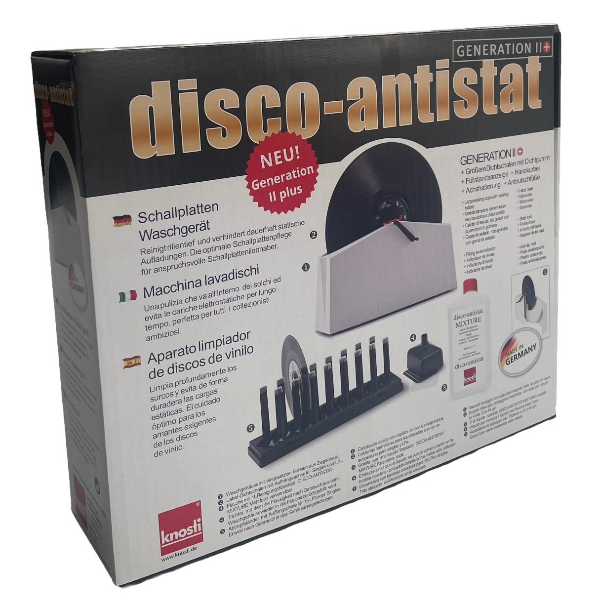 Knosti Disco-Antistat Generation II PLUS Schallplatten-Waschgerät