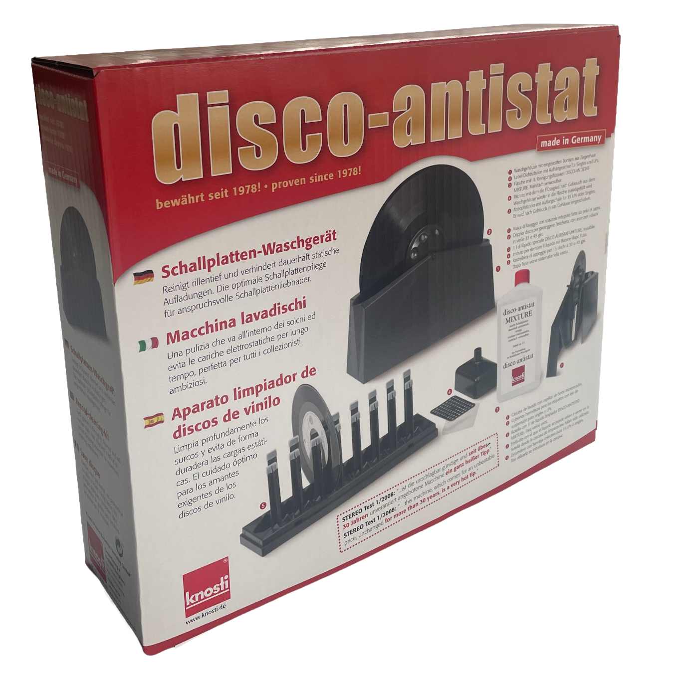 Knosti Disco-Antistat Schallplatten-Waschgerät
