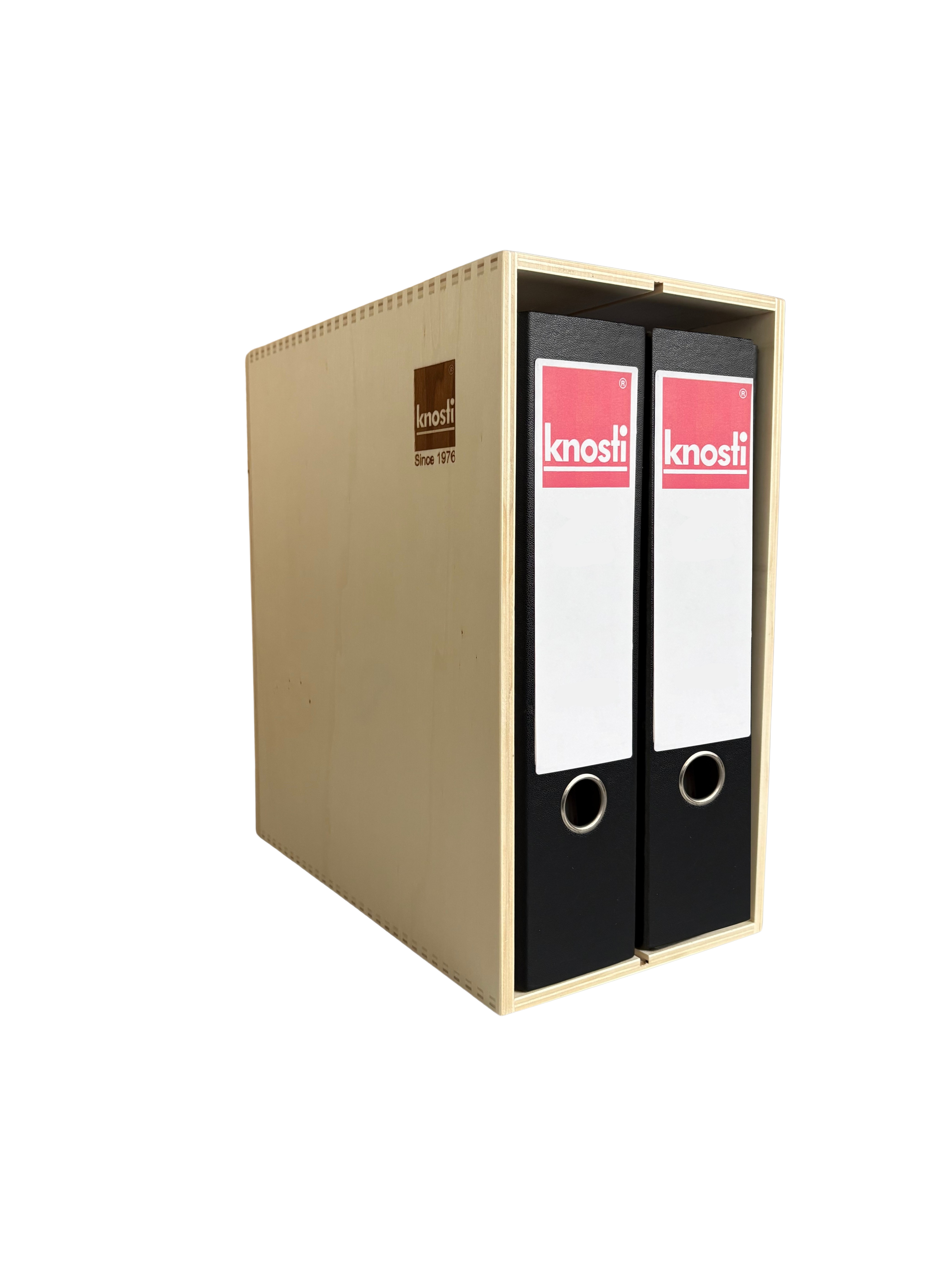 Knosti Archifix-Box Woodline für ca. 50 LPs