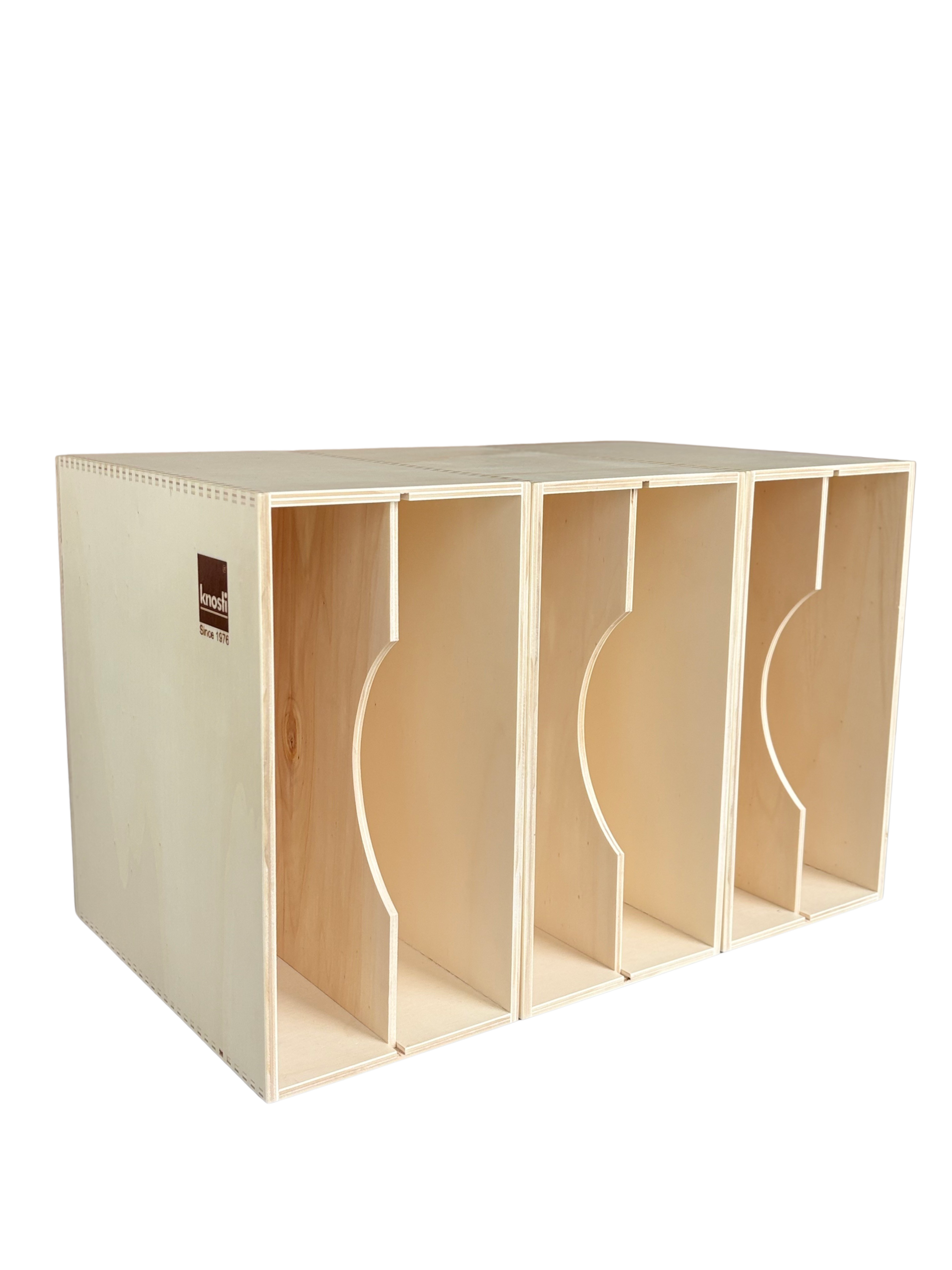 Knosti Archifix-Box Woodline für ca. 50 LPs