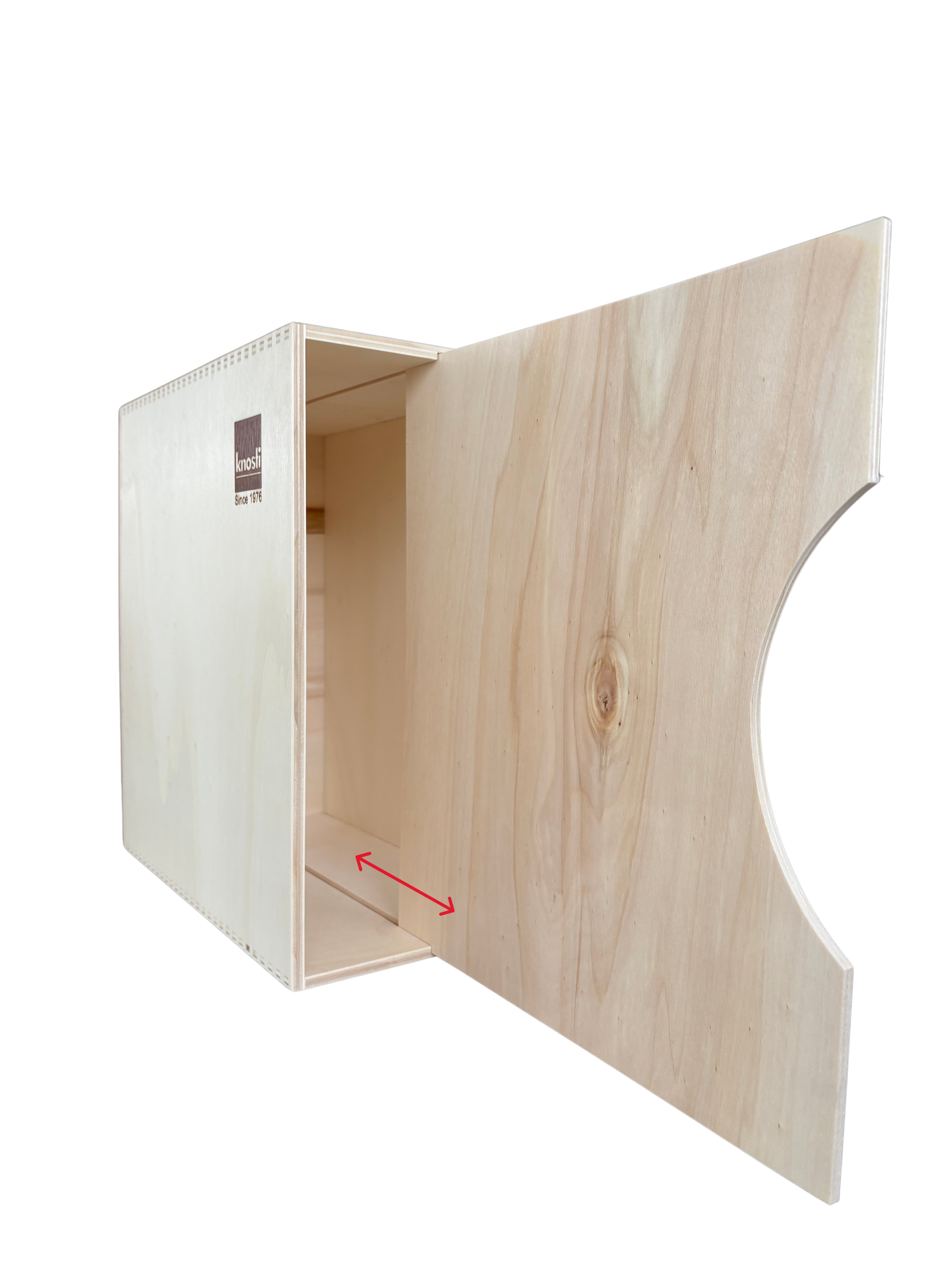 Knosti Archifix-Box Woodline für ca. 50 LPs